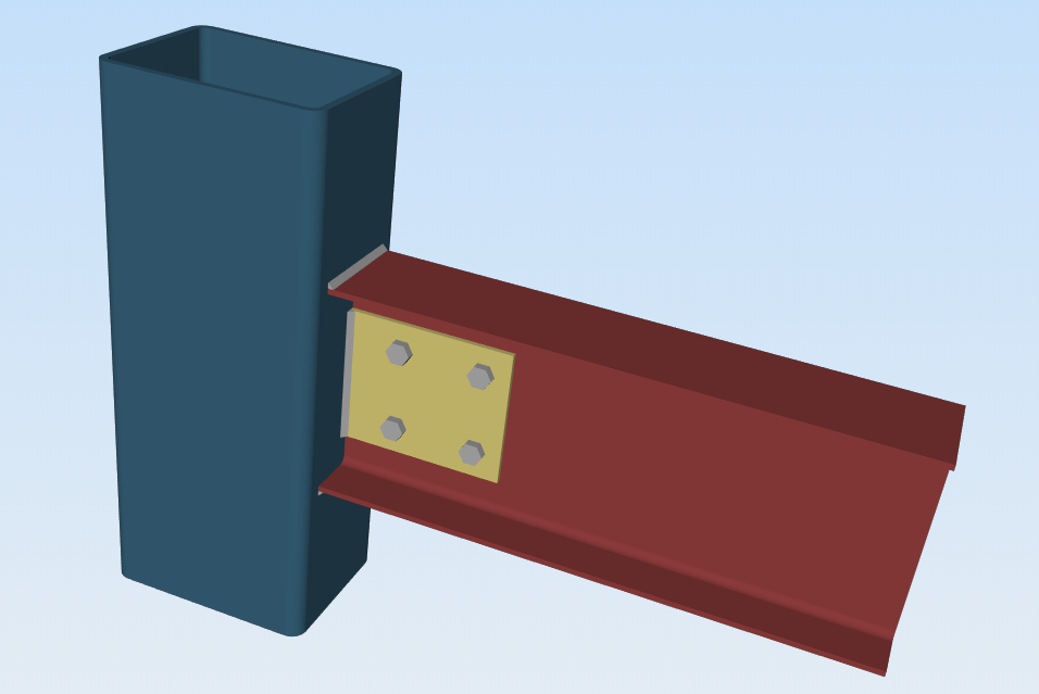 Directly welded HSS to W moment connection Directly welded HSS to W moment connection