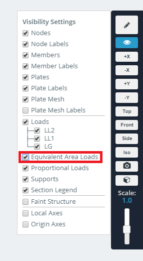 set the view settings to see the column wind loads Column-Wind-Loads-SkyCiv