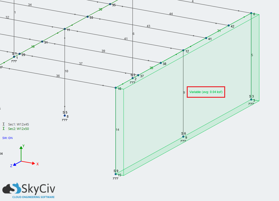 area loads 9