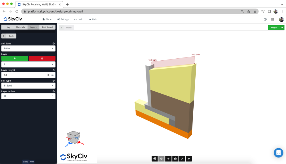 multi-soil-layer-stability-retaining-wall-design-software-skyciv-online Gravity retaining wall design software