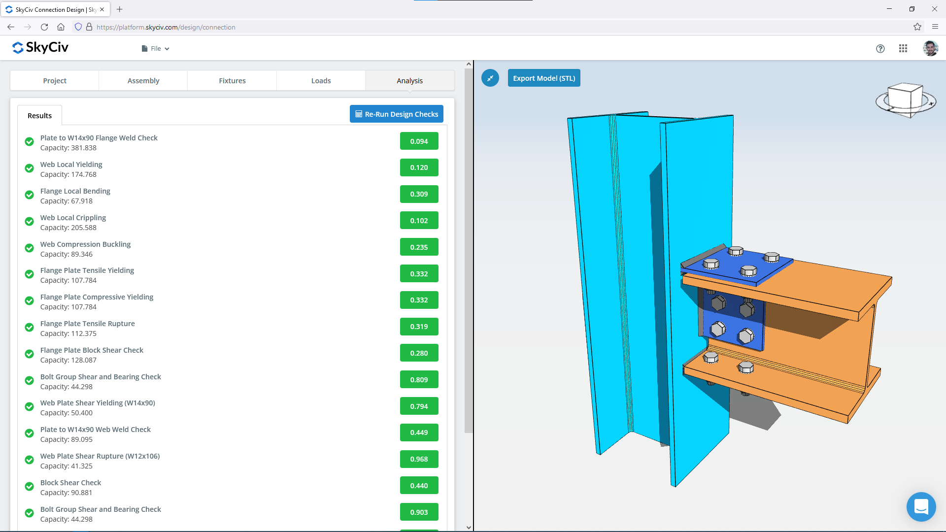 SkyCiv Connection Design SkyCiv Steel Connection Design Software