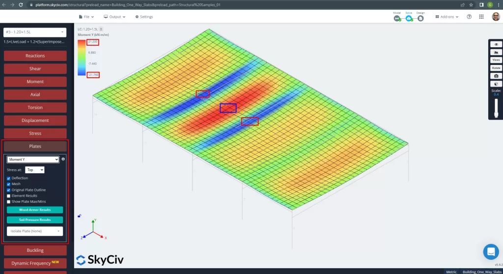 AS3600 One way slab design model