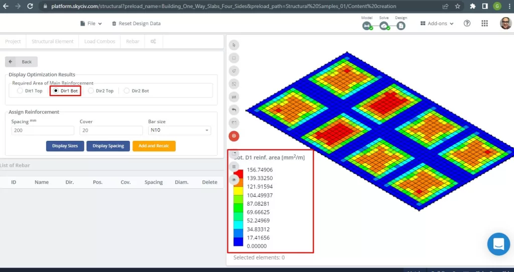 SkyCiv S3D Plate Design Module Results