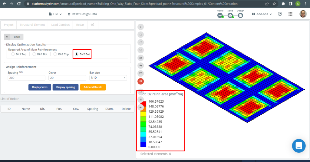 SkyCiv S3D Plate Design Module Results