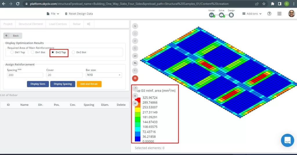 SkyCiv S3D Plate Design Module Results