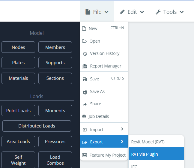 Export to RVT via Plugin