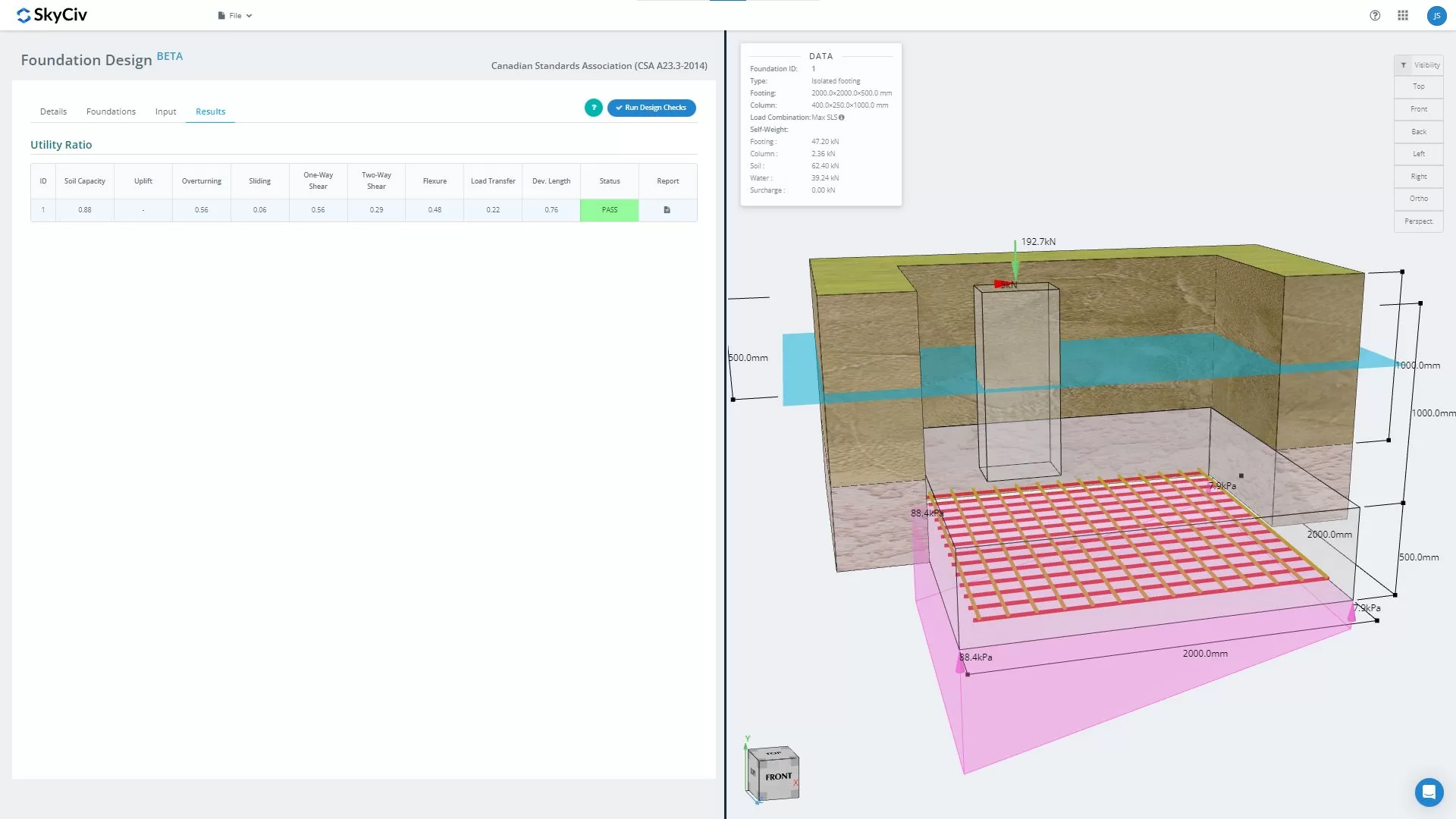 Foundation Design Update: 3D graphics and CSA code