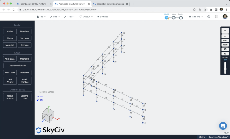 Repeat result Model a concrete structure