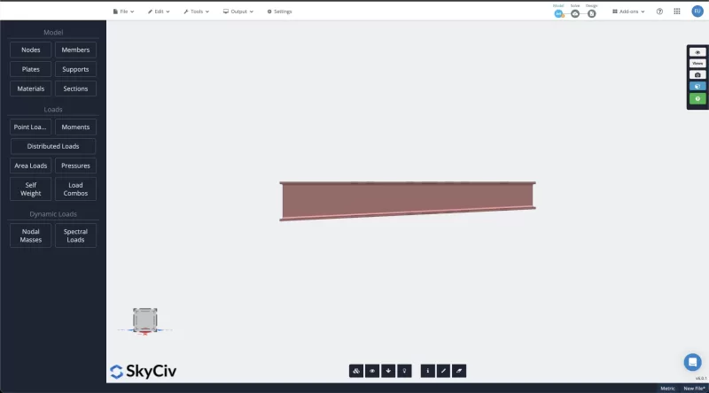 tapered beam design