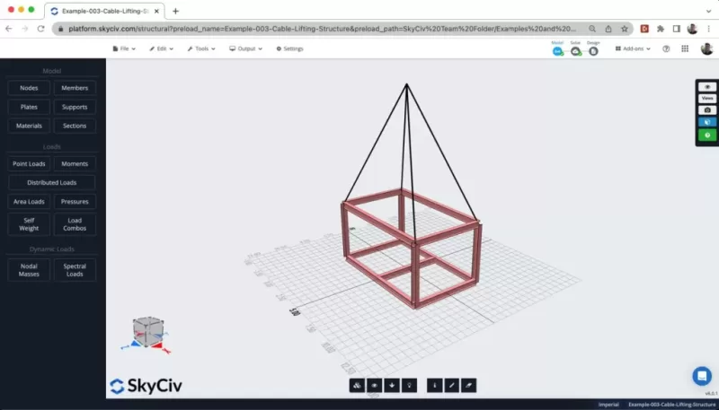 Model a Cable Lifting Structure
