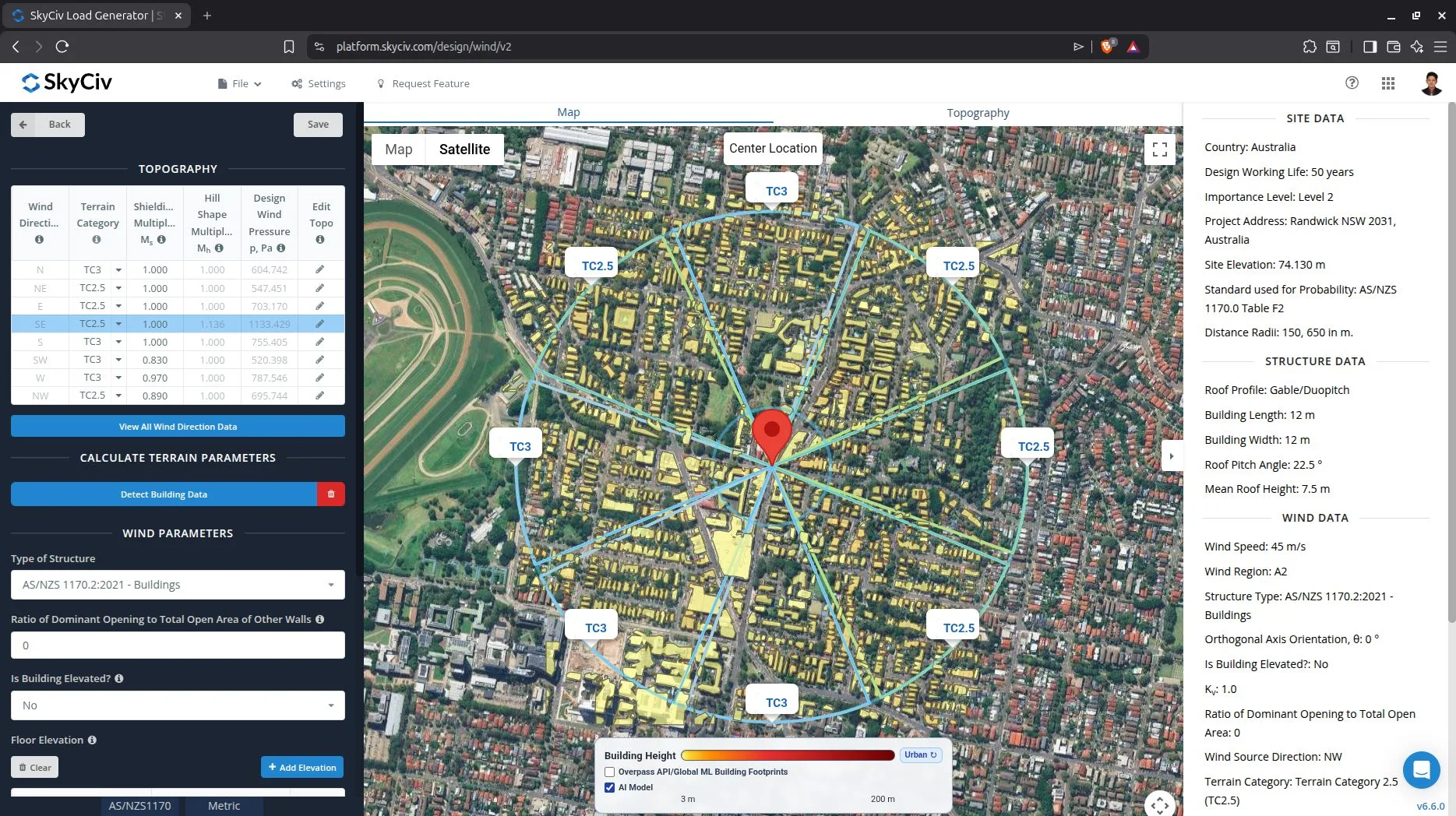 The generated building data from our trained AI model