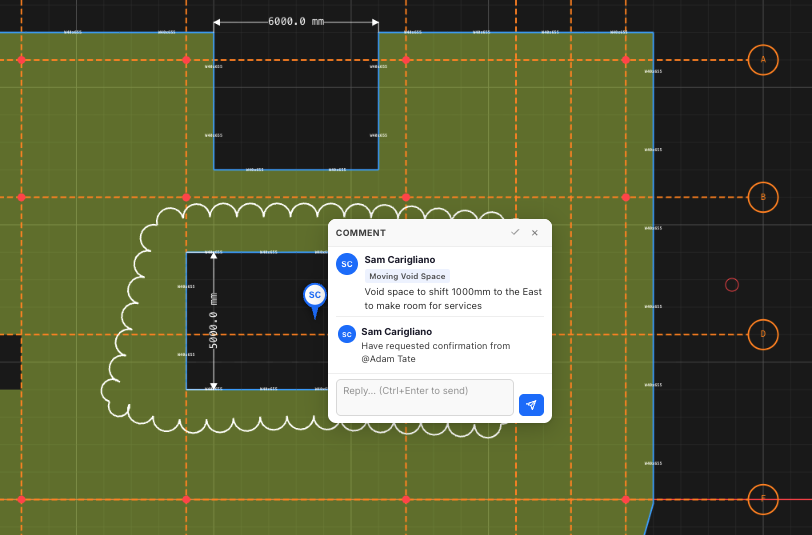 cad-commenting-feature SkyCiv Composite Beam, 3d structural analysis