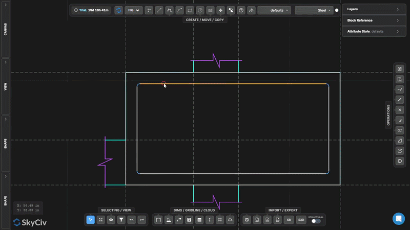 easy-modelling-cad Cloud structural analysis software, 3d structural analysis