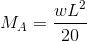 Bending moment equations 